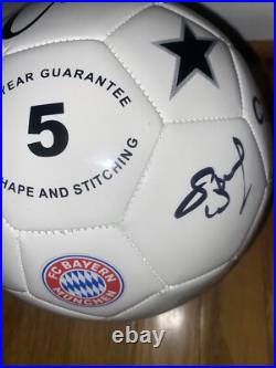 Sadio Mane Signed Bayern Munich Fc Logo Full Size Soccer Ball Exact Proof Coa