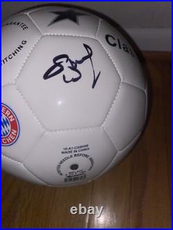 Sadio Mane Signed Bayern Munich Fc Logo Full Size Soccer Ball Exact Proof Coa