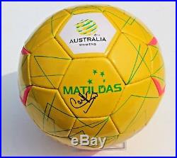 Samantha Sam Kerr Signed Australia Womens Matildas Soccer Ball withCOA