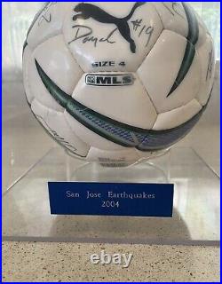 San Jose Earthquakes Team Signed Soccer Ball MLS Vintage Ball Landon Donovan