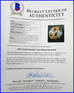 Seattle Sounders Signed 2021 Match Used Adidas Soccer Ball 16 Sigs Frei Fanatics