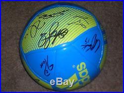Seattle Sounders Team Autographed Adidas Soccer Ball 2015 COA