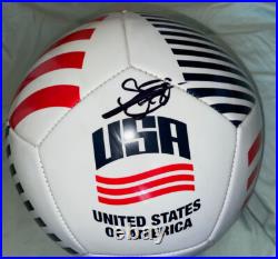 Sergino Dest Signed USA Soccer Ball With Proof