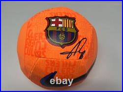Sergio Busquets Signed Autographed FC Barcelona Nike Soccer Ball BAS Beckett