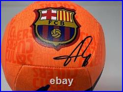 Sergio Busquets Signed Autographed FC Barcelona Nike Soccer Ball BAS Beckett