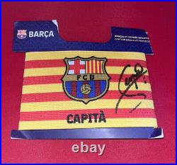 Sergio Busquets Signed Barcelona Captain Armband Beckett Bas Football