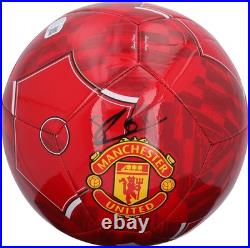 Shea Lacey Manchester United Autographed Red Soccer Ball