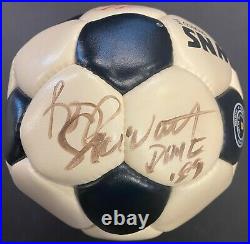 Signed Rod Stewart Skydome 1st Concert Used Autographed Soccer Ball + Ticket JSA