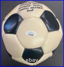 Signed Rod Stewart Skydome First Concert Used Browns Soccer Ball Autographed JSA
