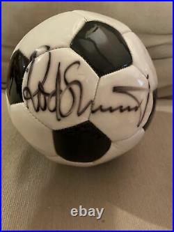 Signed Rod Stewart soccer Ball
