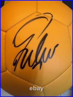 Signed Walmart Sparky Soccer Ball Autograph by Luis Suarez and Radamel Falcao
