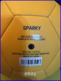Signed Walmart Sparky Soccer Ball Autograph by Luis Suarez and Radamel Falcao