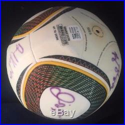 Signed by David Beckham and La Galaxy Team Jabulani Matchball 2010 World Cup