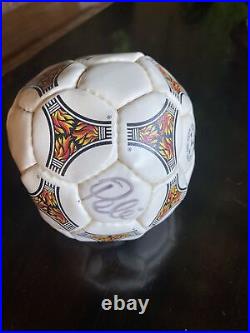 Small souvenir soccer ball signed by Pelé
