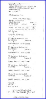 Soccer Cristiano Ronaldo Signed Portugal Soccer Real Madrid Autograph Ball