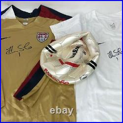Soccer Hope Solo 2 Autographed Jerseys Photo Ball Team USA JSA Authenticated