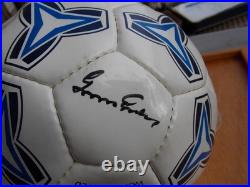 Soccer Puskas Ferenc Book Funeral Paper Pictures Signed Soccer Ball In Case