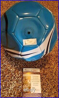 Soccer Star MARIO BALOTELLI Signed Italy World Cup ITALIA Soccer Ball (JSA COA)