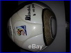 Soccer World Cup 2010 Ball Signed By Nelson Mandela