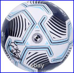Son Heung-min Tottenham Hotspur F. C. Autographed White & Blue Logo Soccer Ball Son Heung-min Tottenham Hotspur F. C. Autographed White & Blue Logo Soccer Ball
