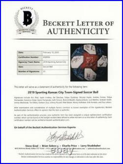 Sporting Kansas City Signed MU Soccer Ball 2019 Season with 25 Sigs A58958