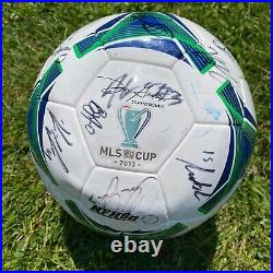 Sporting Kansas City Team Autographed Soccer Ball 2013 MLS Cup Winners Adidas