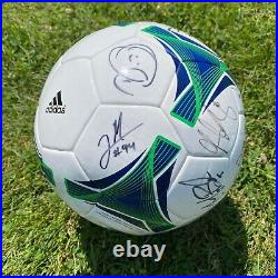Sporting Kansas City Team Autographed Soccer Ball 2013 MLS Cup Winners Adidas