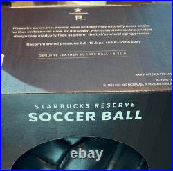 Starbucks Reserve Roastery Leather Soccer Ball Size 5 Exclusive Limited