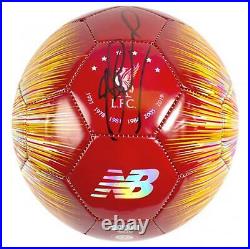 Steven Gerrard Liverpool Autographed Soccer Ball Fanatics Authentic Certified