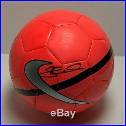 Steven Gerrard Signed Blue Nike Soccer Ball LA Galaxy Beckett BAS B55748