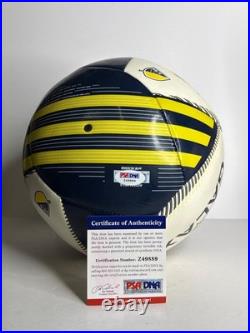 Steven Gerrard Signed LA Galaxy Soccer Ball Size 5 PSA Z49889
