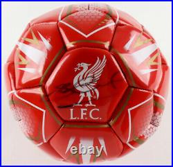 Steven Gerrard Signed Liverpool F. C. Logo Soccer Ball (Beckett COA)