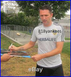 Steven Gerrard and Robbie Keane Signed 11x14 Photo Liverpool LA Galaxy proof