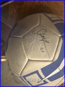 Taylor Twellman, Rob Valentino And Shalrie Joseph Autographed Soccer Ball