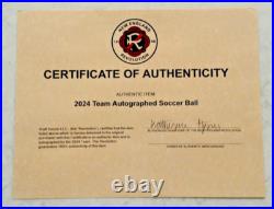 Team Signed New England Revolution Mu Soccer Ball 2024 Cert. Of Authenticity
