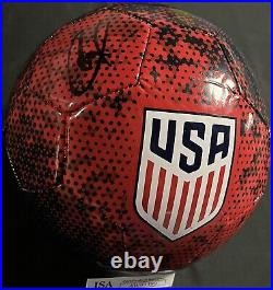 Team USA Christian Pulisic Signed Soccer Ball JSA Certified AC Milan