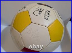 Teofilo Cubillas 1983 Signed Autograph NASL/Ft Laud Strikers Soccer Ball+20Sigs