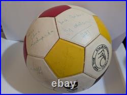 Teofilo Cubillas 1983 Signed Autograph NASL/Ft Laud Strikers Soccer Ball+20Sigs