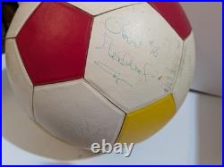 Teofilo Cubillas 1983 Signed Autograph NASL/Ft Laud Strikers Soccer Ball+20Sigs