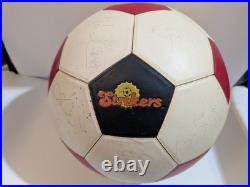 Teofilo Cubillas 1983 Signed Autograph NASL/Ft Laud Strikers Soccer Ball+20Sigs