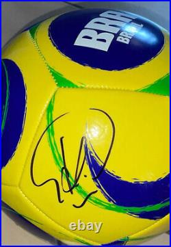 Thiago Silva signed Brazil Soccer Ball With Proof