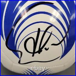 Thiago Silva signed Chelsea Adidas Soccer Ball size 5 Brazil (A) Beckett BAS