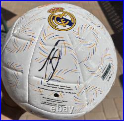 Thibaut Courtois signed Real Madrid Soccer Ball With Proof