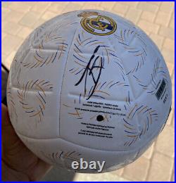 Thibaut Courtois signed Real Madrid Soccer Ball With Proof