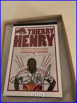 Thierry Henry Signed Autograph Flipbook Ball France Arsenal Legend Nyrb Red Bull
