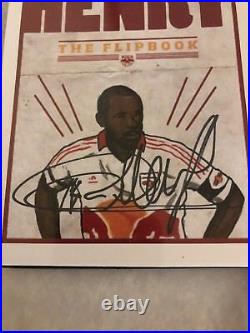 Thierry Henry Signed Autograph Flipbook Ball France Arsenal Legend Nyrb Red Bull