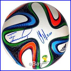 Tim Howard Clint Dempsey Signed Authentic 2014 WC Soccer Ball Steiner+SI
