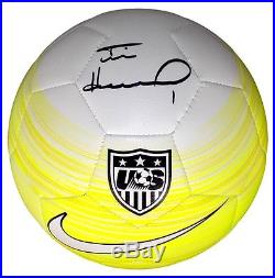 Tim Howard Signed Authentic Team USA Nike Yellow Soccer Ball SI+Howard Holo