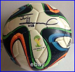 Tim Howard Signed Autographed Scoccer Ball with Picture JSA