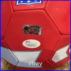 Tim Howard Signed USA Nike USA Full Size Soccer Ball JSA COA TH Exclusive